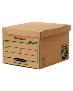 Cajon fellowes carton reciclado para almacenamiento de archivadores capacidad 6 cajas de archivo 80 mm