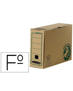 Caja archivo definitivo fellowes folio carton reciclado lomo 100 mm