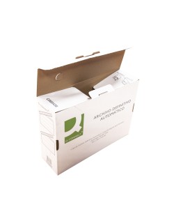 Caja archivo definitivo q-connect folio carton reciclado cierre con lengueta 255x360x100 mm