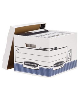 Cajon fellowes carton reciclado para almacenamiento de archivo capacidad 4 cajas de archivo tamaño din a4