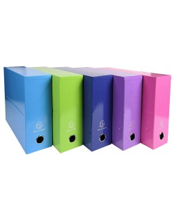 Caja transferencia exacompta iderama din a4 lomo 90 mm colores surtidos