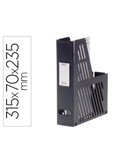 Revistero boxer archivo 2000 cajetin con tarjetero identificador negro 240x75x315 mm