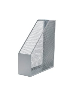 Revistero metalico q-connect rejilla gxa29 gris 87x295x250 mm