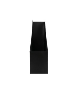 Revistero metalico q-connect rejilla negro 79x289x250 mm
