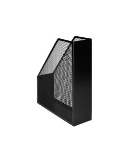 Revistero metalico q-connect rejilla negro 79x289x250 mm