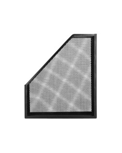 Revistero metalico q-connect rejilla negro 79x289x250 mm