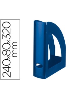 Revistero plastico q-connect azul opaco