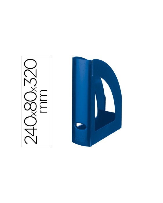 Revistero plastico q-connect azul opaco