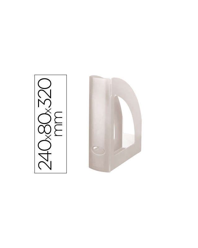 Revistero plastico q-connect transparente