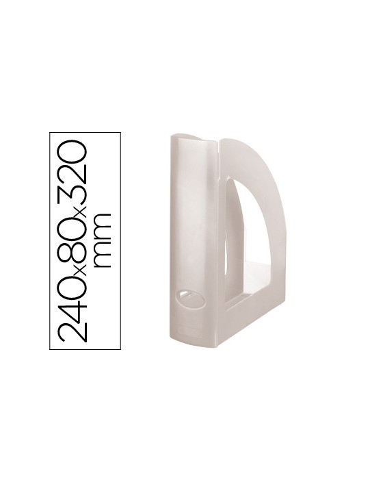 Revistero plastico q-connect transparente