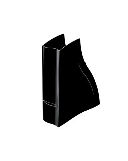 Revistero cep ellypse greenspirit plastico negro 278 x 83 x 325 mm