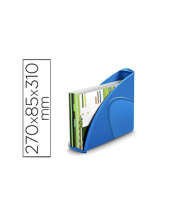 Revistero cep plastico uso vertical / horizontal azul 85x270x310 mm