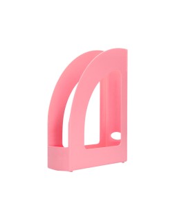 Revistero plastico q-connect color rosa pastel 320x250x80 mm