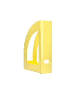 Revistero plastico q-connect color amarillo pastel 320x250x80 mm
