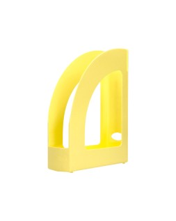 Revistero plastico q-connect color amarillo pastel 320x250x80 mm