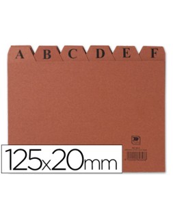 Indice fichero carton nº4 125x200 mm