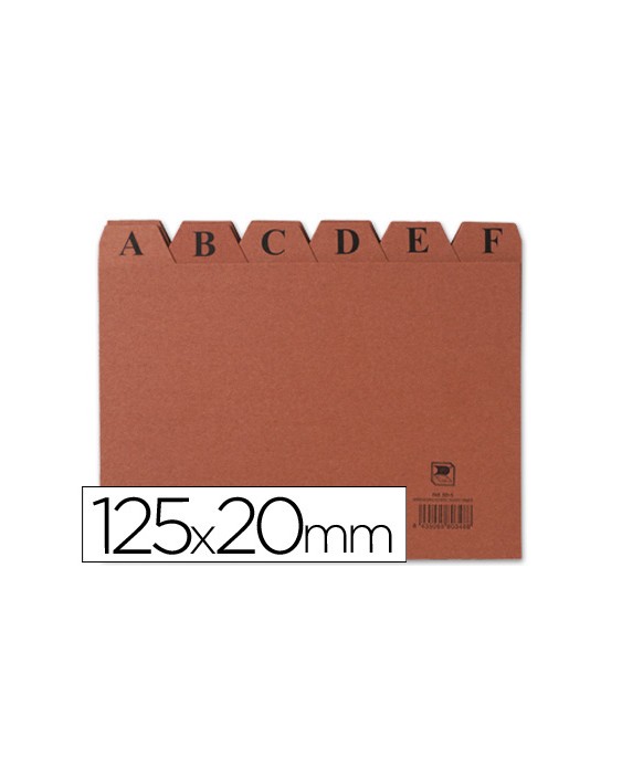 Indice fichero carton nº4 125x200 mm