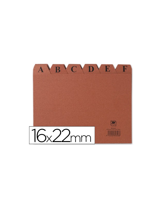 Indice fichero carton nº5 160x220 mm