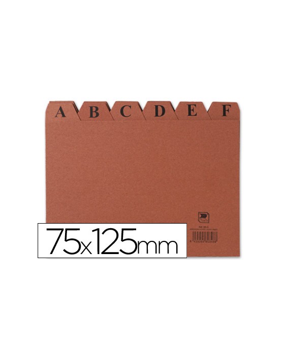 Indice fichero carton nº2 75x125 mm