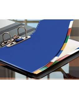 Separador liderpapel plastico juego de 5 separadores cuarto 11 taladros