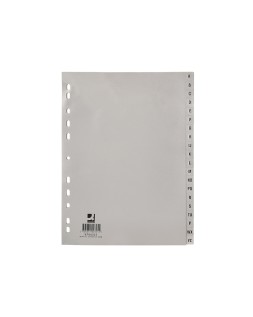 Separador alfabetico q-connect plastico a-z din a4 multitaladro