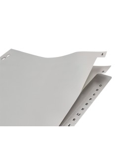 Separador alfabetico q-connect plastico a-z din a4 multitaladro