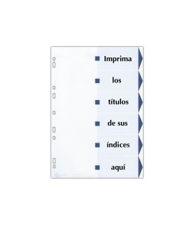 Separador avery cartulina din a4 12 pestañas imprimibles