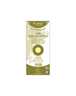 Separador exacompta cartulina reciclada juego de 100 separadores 105x240 con taladros colores surtidos
