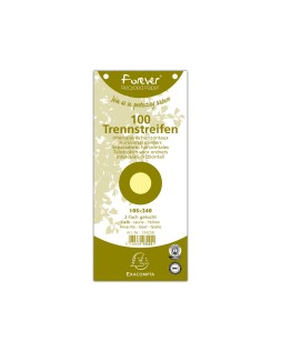 Separador exacompta cartulina de 180 gr juego de 100 separadores 105x240 mm con 2 taladros color amarillo