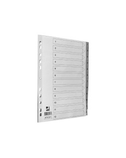 Separador numerico q-connect plastico 1-12 juego de 12 separadores din a4 multitaladro