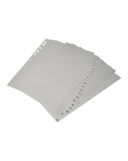 Separador numerico q-connect plastico 1-20 juego de 20 separadores din a4 multitaladro