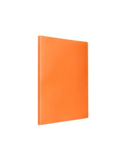 Carpeta liderpapel escaparate 20 fundas polipropileno din a4 naranja fluor opaco