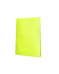 Carpeta liderpapel escaparate 30 fundas polipropileno din a4 amarillo fluor opaco