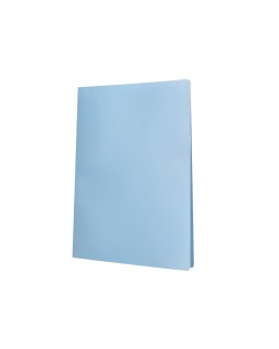 Carpeta liderpapel escaparate 40 fundas polipropileno din a4 celeste opaco