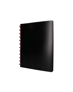 Carpeta liderpapel din a4 con 20 fundas intercambiables color negro