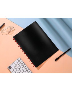 Carpeta liderpapel din a4 con 20 fundas intercambiables color negro