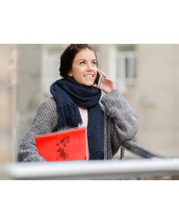 Carpeta liderpapel escaparate con espiral 10 fundas polipropileno din a4 rojo