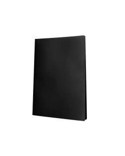 Carpeta liderpapel escaparate 60 fundas polipropileno din a4 negro opaco