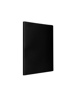Carpeta liderpapel escaparate 60 fundas polipropileno din a4 negro opaco