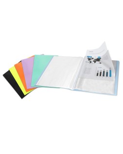 Carpeta liderpapel escaparate 60 fundas polipropileno din a4 negro opaco