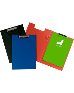 Carpeta q-connect miniclips plastico din a4 negra
