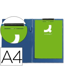 Carpeta q-connect miniclips plastico din a4 azul