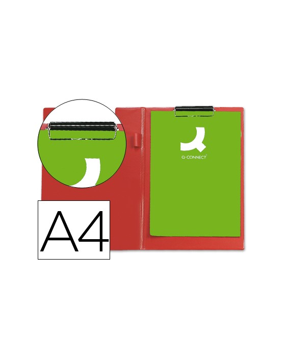 Carpeta q-connect miniclips plastico din a4 roja