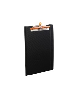 Carpeta exacompta exactive con tapa polipropileno negro con pinza y portaboligrafo din a4