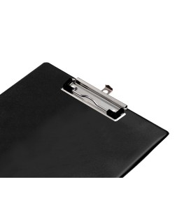 Portanotas q-connect plastico 50% reciclado din a4 negro grosor 2,1 mm