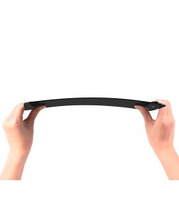 Portanotas q-connect plastico 50% reciclado din a4 negro grosor 2,1 mm