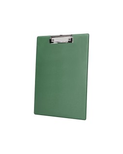 Portanotas q-connect plastico 50% reciclado din a4 verde oliva grosor 2,1 mm