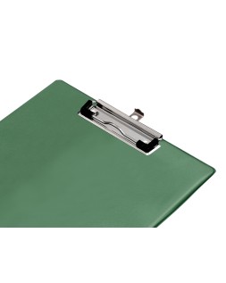 Portanotas q-connect plastico 50% reciclado din a4 verde oliva grosor 2,1 mm