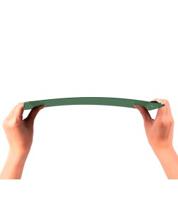Portanotas q-connect plastico 50% reciclado din a4 verde oliva grosor 2,1 mm