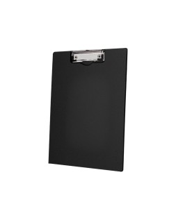 Carpeta q-connect miniclip superior din a4 plastico 50% reciclado negro grosor 2,1 mm